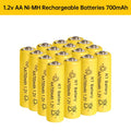 2-20Pcs AA Battery 1.2V 700mAh Ni-MH AA Rechargeable Batteries 700mAh Battery for Garden Solar Lights Toys Watch MP3 Player