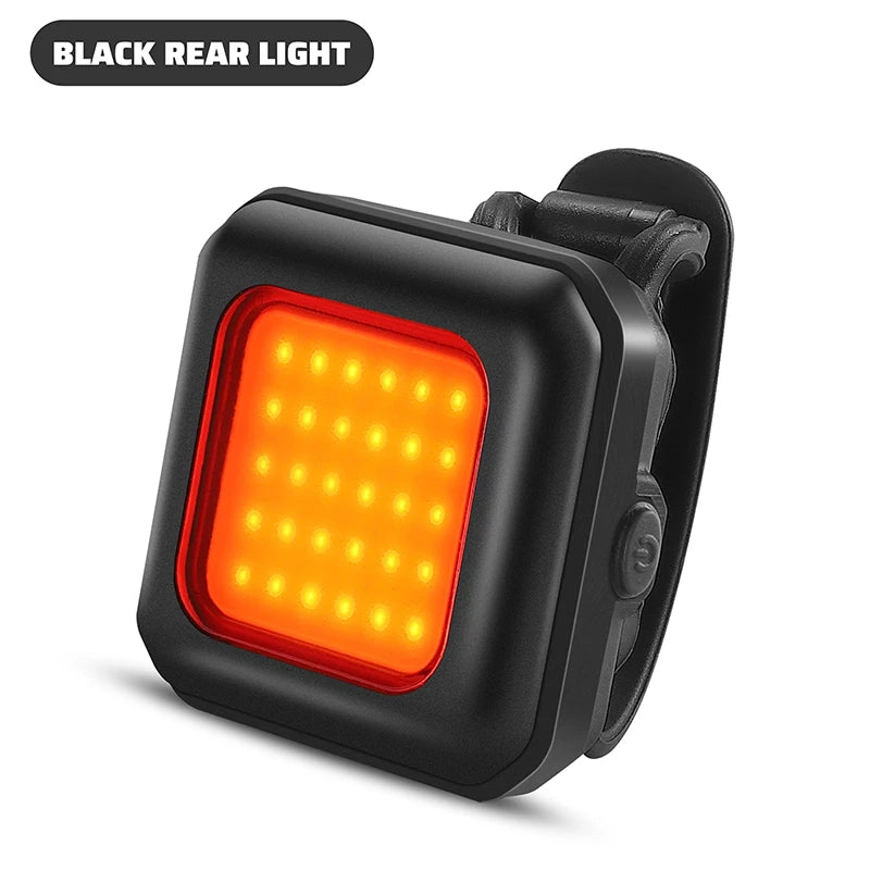 WEST BIKING Bike Light Cycling Bicycle Front Rear Light Type-C Charge Headlight Light Warning Taillight LED Lantern Bike Parts