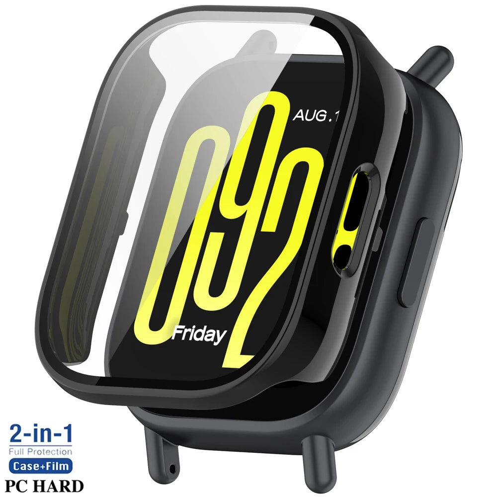 Tempered Glass+PC Case For Xiaomi Redmi Watch 5 Active/Lite Cover Soft TPU Screen Protector Watch Cases For Redmi Watch 5 Lite