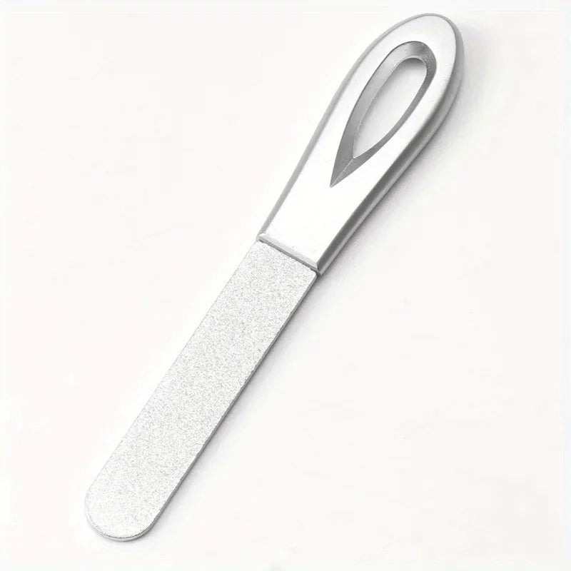 Stainless Steel Diamond Grit Nail File, Durable and Hypoallergenic, for Finger and Toe Nails, Perfect for Hard and Thick Nails
