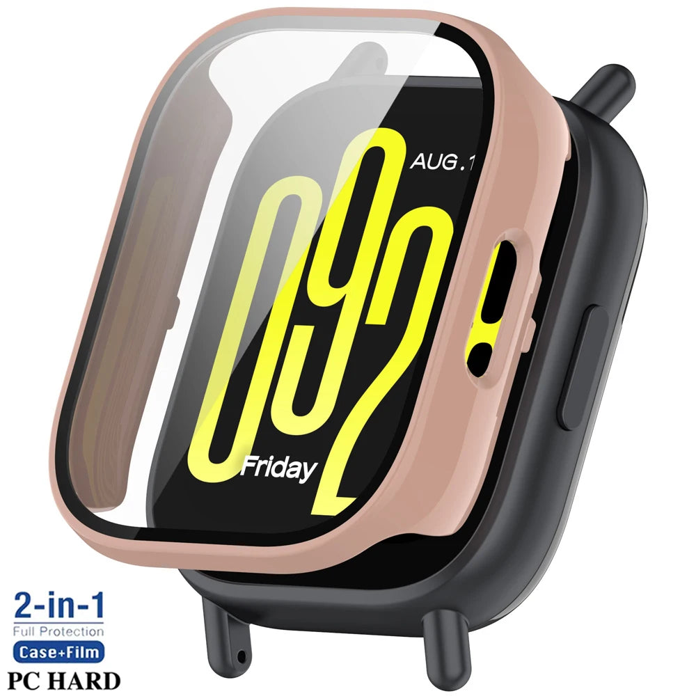 Tempered Glass+PC Case For Xiaomi Redmi Watch 5 Active/Lite Cover Soft TPU Screen Protector Watch Cases For Redmi Watch 5 Lite