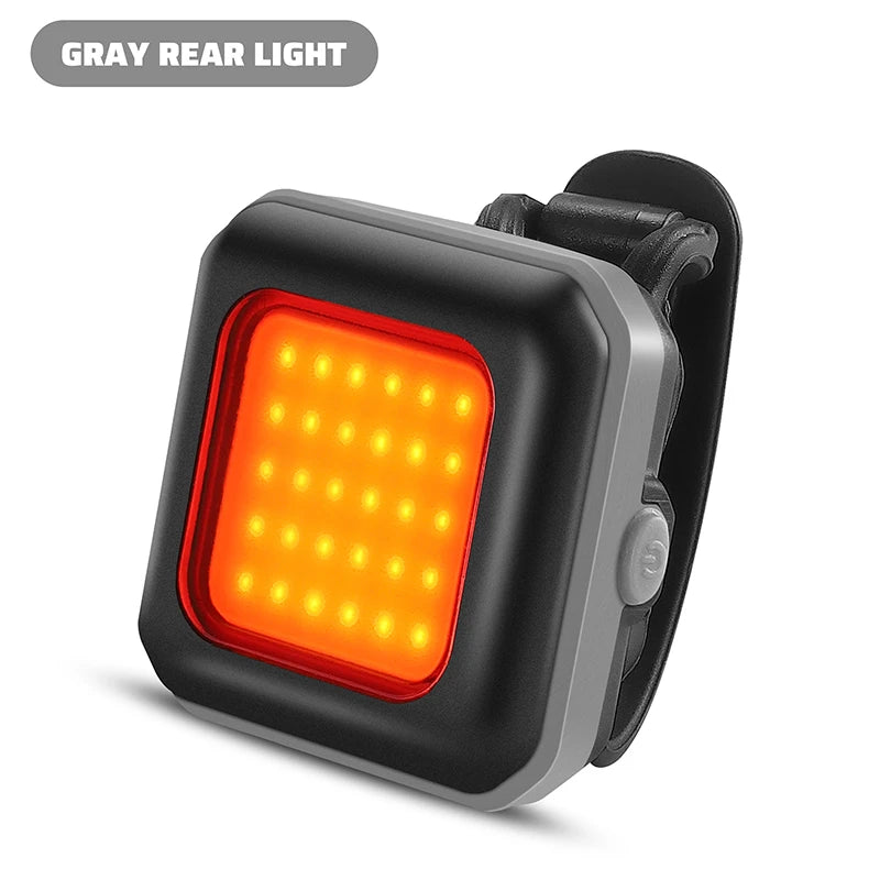 WEST BIKING Bike Light Cycling Bicycle Front Rear Light Type-C Charge Headlight Light Warning Taillight LED Lantern Bike Parts