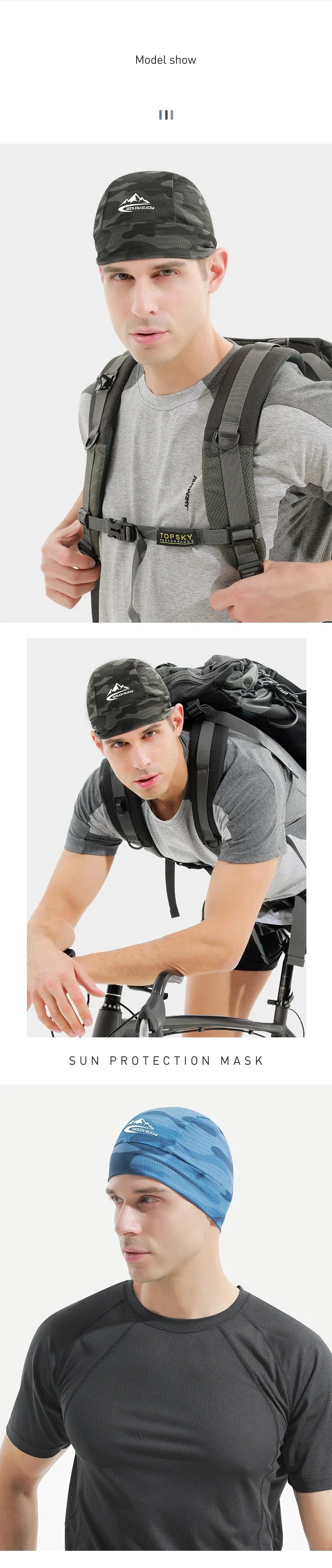 Bike Helmet Liner Cap – Moisture-Wicking Skull Cap for Cycling, MTB & Running, Keeps Hair Dry Under Helmet