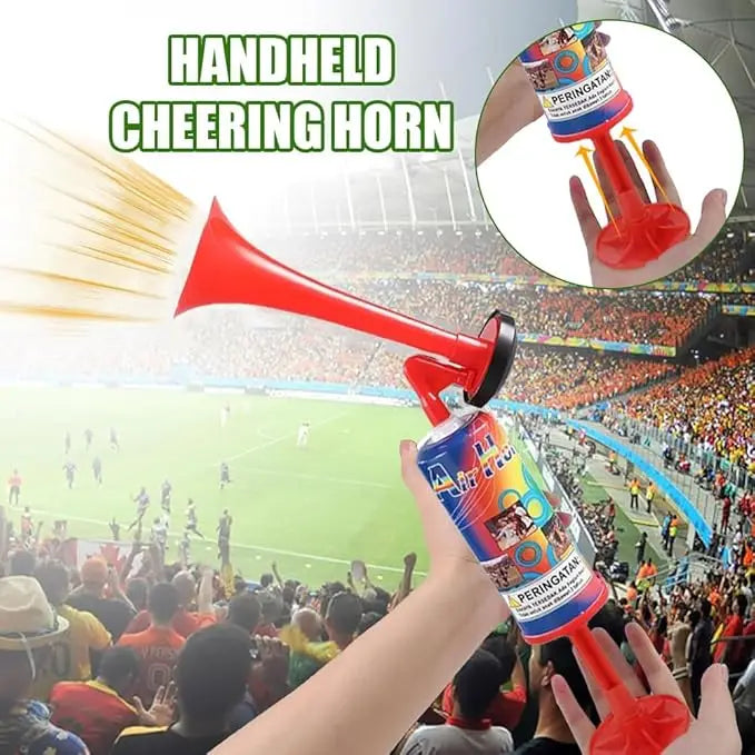 Football Championship Fanfare Reusable Football Stadium Horn Soccer Air Cheering Horn for Boating Sports Events Birthday Parties