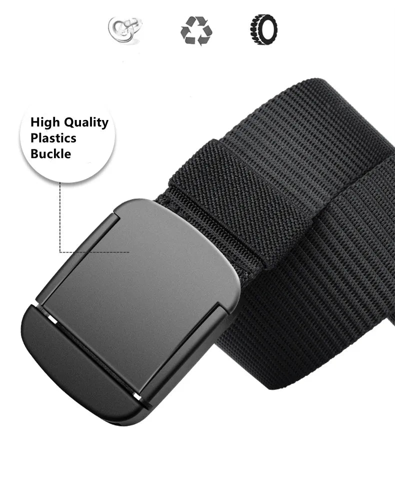 Military Automatic Buckle Nylon Belt Outdoor Hunting Multifunctional Tactical Canvas Belt High Quality Men And WomenBelt