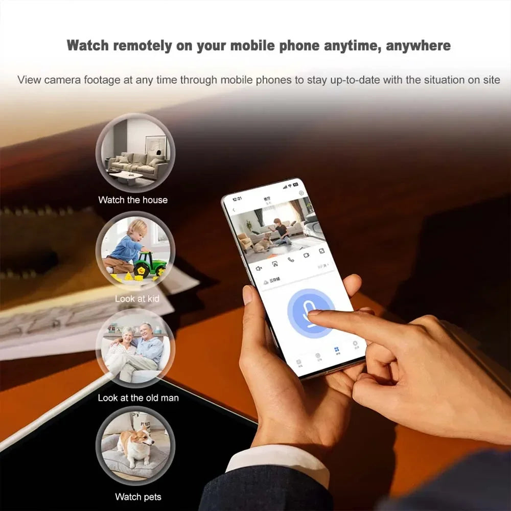 3MP Wifi Camera 2.4 GHz Baby Monitor Indoor, Security Camera 2-Way Audio, Infrared Night Vision with Ziicam App