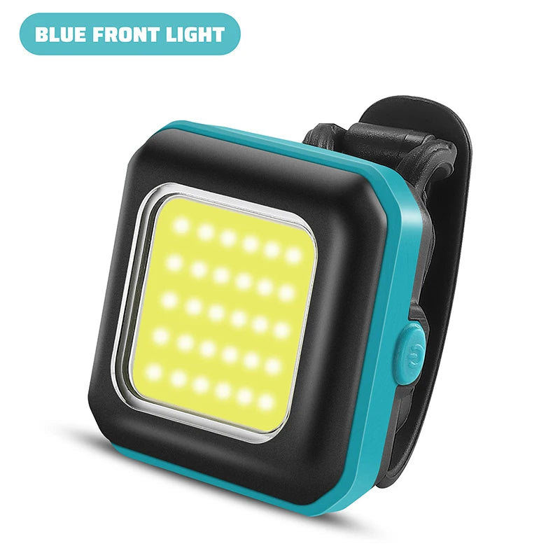 WEST BIKING Bike Light Cycling Bicycle Front Rear Light Type-C Charge Headlight Light Warning Taillight LED Lantern Bike Parts