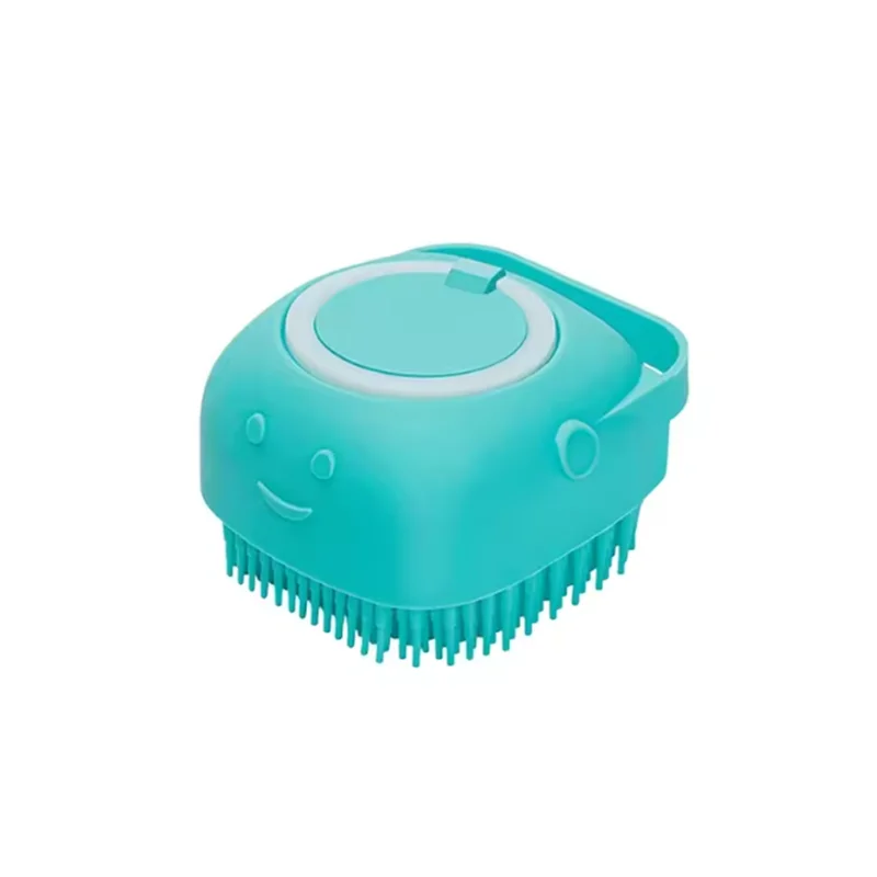 New pet bath massage brush bathroom multifunctional dog cat soft safety silicone pet bath accessories dog cat tools