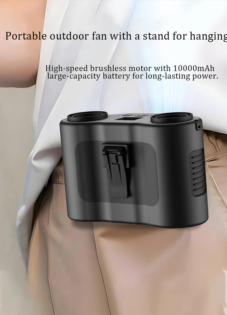 Multifunctional Outdoor Camping Fan Light Rechargeable Ceiling Fan with 3-speed Night Light and Power Bank Portable Fan