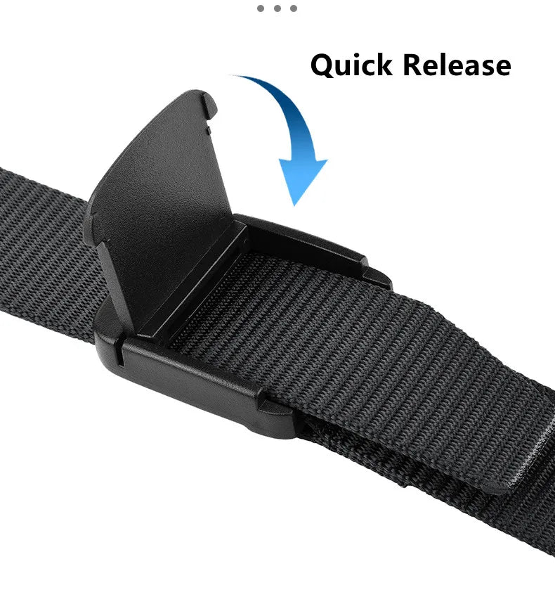 Military Automatic Buckle Nylon Belt Outdoor Hunting Multifunctional Tactical Canvas Belt High Quality Men And WomenBelt
