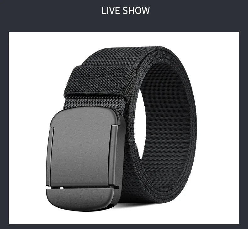 Military Automatic Buckle Nylon Belt Outdoor Hunting Multifunctional Tactical Canvas Belt High Quality Men And WomenBelt
