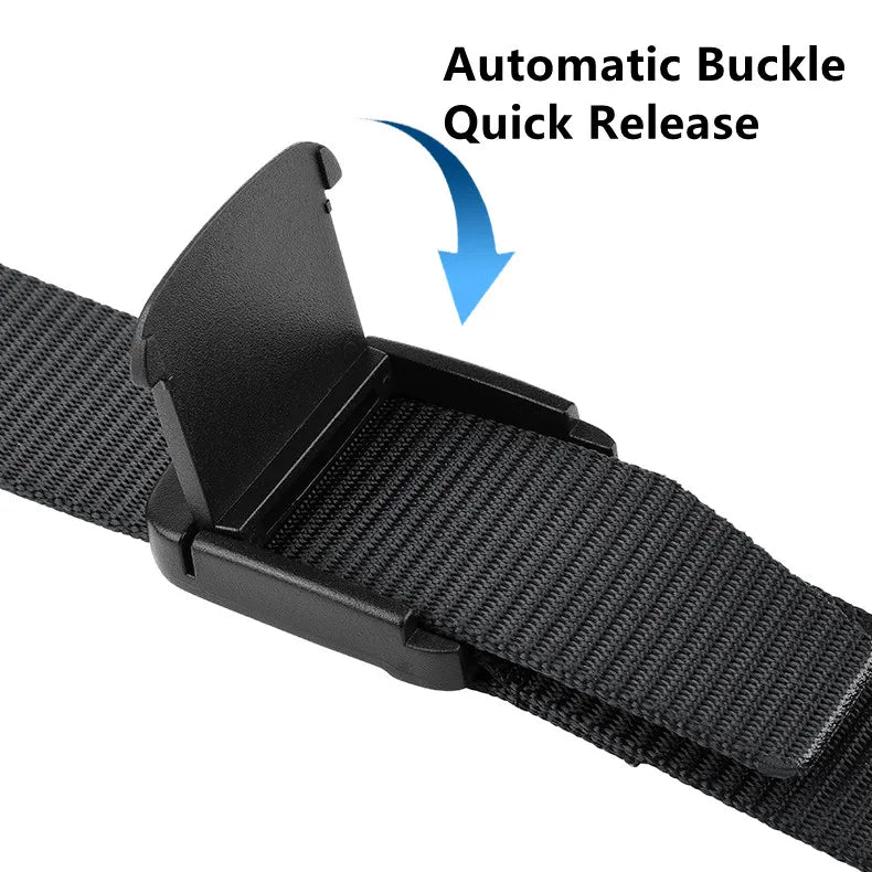 Military Automatic Buckle Nylon Belt Outdoor Hunting Multifunctional Tactical Canvas Belt High Quality Men And WomenBelt