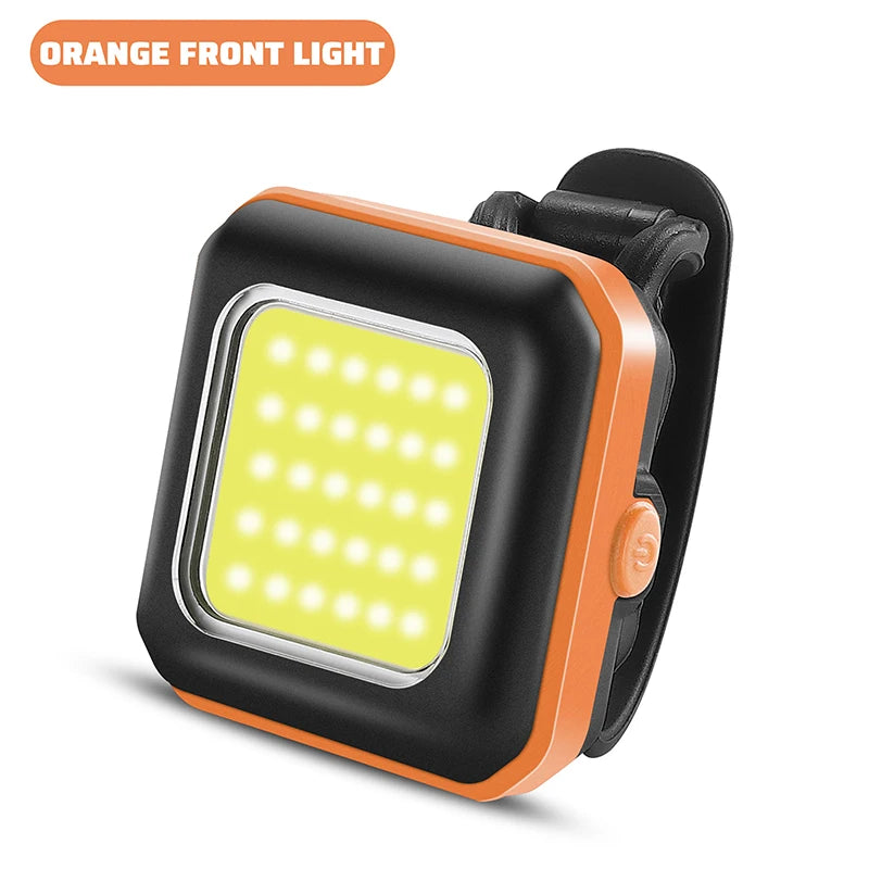 WEST BIKING Bike Light Cycling Bicycle Front Rear Light Type-C Charge Headlight Light Warning Taillight LED Lantern Bike Parts