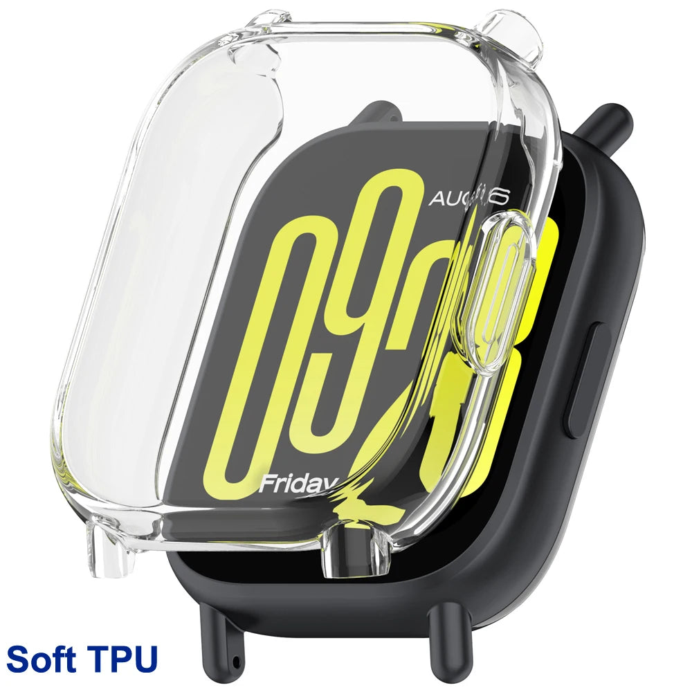 Tempered Glass+PC Case For Xiaomi Redmi Watch 5 Active/Lite Cover Soft TPU Screen Protector Watch Cases For Redmi Watch 5 Lite